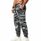 Cargohose für Herren mit Camouflage-Muster und Kordelzug, geeignet für sportliche Aktivitäten