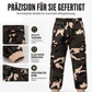 Cargohose für Herren mit Camouflage-Muster und Kordelzug, geeignet für sportliche Aktivitäten