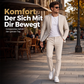 👔 50 % RABATT | Gepflegter Business-Look & flexibler Tragekomfort – Herren 2-teiliges Stretch-Anzug-Set