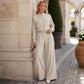 📢📢50%Rabatt!!!💎✨ Top-bewertet – Set mit Jacke und weiter Hose – zeitlos und praktisch