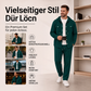 🚀 Nouveauté fraîchement arrivée – -50% pour goûter ! Herren Freizeit Waffelstruktur Kapuzenjacke und Hosen Set