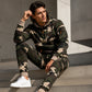 🧨 Le best-seller est de retour – ceux qui ont manqué, foncez ! Warmer Hoodie- und Hosenanzug für Herren mit Camouflage-Muster