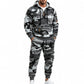 🧨 Le best-seller est de retour – ceux qui ont manqué, foncez ! Warmer Hoodie- und Hosenanzug für Herren mit Camouflage-Muster