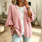 📈 N°1 des ventes – directement à -50% ! Damen-Strickcardigan mit Rüschenärmeln