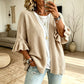 📈 N°1 des ventes – directement à -50% ! Damen-Strickcardigan mit Rüschenärmeln