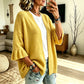 📈 N°1 des ventes – directement à -50% ! Damen-Strickcardigan mit Rüschenärmeln
