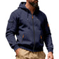 🎪 Lancement + -50% limité = double surprise ! Herren-Cargo-Jacke mit durchgehendem Reißverschluss und Kapuze