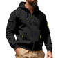 🎪 Lancement + -50% limité = double surprise ! Herren-Cargo-Jacke mit durchgehendem Reißverschluss und Kapuze