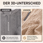 🚨 Urgent : -50% se termine ce soir ! Damen-Sweatshirt mit Zopfmuster und halblangem Reißverschluss