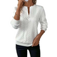 🚨 Urgent : -50% se termine ce soir ! Damen-Sweatshirt mit Zopfmuster und halblangem Reißverschluss