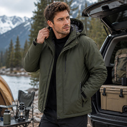 📊 +200.000 ventes – merci avec une remise de -50% ! Winddichte Winter-Shell-Jacke