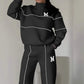 🔁 1000+ avis authentiques – tous excellents ! Lässiges Sweatshirt 2-teiliges Set mit Linie