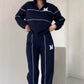 🔁 1000+ avis authentiques – tous excellents ! Lässiges Sweatshirt 2-teiliges Set mit Linie