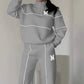 🔁 1000+ avis authentiques – tous excellents ! Lässiges Sweatshirt 2-teiliges Set mit Linie