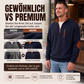 📊 +200.000 ventes – merci avec une remise de -50% ! Herren-Sweatshirt mit Farbblockmuster aus Cord und Halb-Reißverschluss