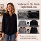 📢📢50%Rabatt!!!🎉✨Langarm-Henley-Shirt aus Waffelstrick für Damen