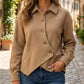 💎✨ Bestseller – Damen-Jacke mit diagonalem Knopfverschluss – bequem
