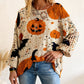 🌟 Der Look, den alle suchen – bei uns 50% günstiger!Damen-Halloween-Strickpullover im lockeren Schnitt mit Fledermausärmel