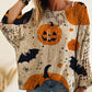 🌟 Der Look, den alle suchen – bei uns 50% günstiger!Damen-Halloween-Strickpullover im lockeren Schnitt mit Fledermausärmel
