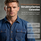 Jeanshemd für Herren, langärmlig, lässige Knopf-Strickjacke