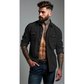 Jeanshemd für Herren, langärmlig, lässige Knopf-Strickjacke