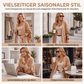 🗣️ 100.000 Leute schwärmen davon – probieren Sie es auch? Weit geschnittene Strickjacke für Damen