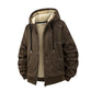 🙌 50% Wiederkaufquote – Qualität überzeugt! Herren Winter Kapuzenjacke mit Reißverschluss und Fleecefutter