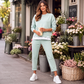 📢🎉50%Rabatt!!!🛍️✨Damen-Set im Fake-Two-Piece-Design aus Sweatshirt und Hose