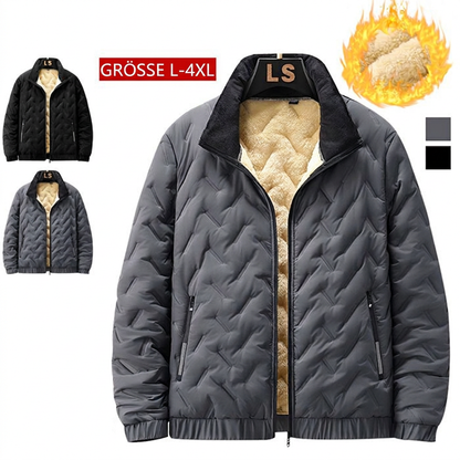 ⏰ Letzte Welle – Lager fast leer – 50% endet jederzeit ！Stepp-Winterjacke für Herren mit Kunstfleece-Futter