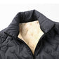 ⏰ Letzte Welle – Lager fast leer – 50% endet jederzeit ！Stepp-Winterjacke für Herren mit Kunstfleece-Futter