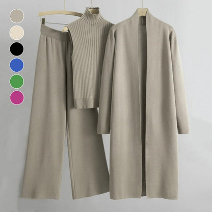 💞 Über 100.000 verkauft – der beliebteste Hit – jetzt zum halben Preis Herbst Ärmellose Weste ＆ Cardigan ＆ Hose 3-teiliges Set