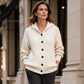 ⏰ Countdown läuft – 50% nur noch 3 Tage! Strick-Cardigan mit Zopfmuster und Kapuze für Damen