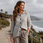 ⏰ Countdown läuft – 50% nur noch 3 Tage! Strick-Cardigan mit Zopfmuster und Kapuze für Damen