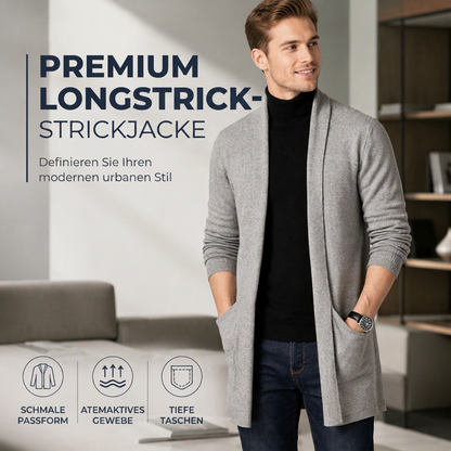 📢📢50%Rabatt!!!🎉✨Lässiges, lang geschnittenes, schmal anliegendes Strickoberteil für Herren