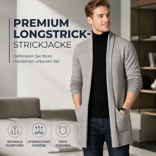 📢📢50%Rabatt!!!🎉✨Lässiges, lang geschnittenes, schmal anliegendes Strickoberteil für Herren