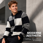 ⏰ Countdown läuft – 50% nur noch 3 Tage! Herren-Casual-Kapuzenstrickpullover mit karierten Patchwork-Elementen