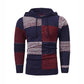 ⏰ Countdown läuft – 50% nur noch 3 Tage! Herren-Casual-Kapuzenstrickpullover mit karierten Patchwork-Elementen