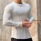 ⌛ Nur solange Vorrat reicht – danach regulärer Preis! Einfarbiges Langarm-Basic-Pullover für Herren