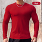 ⌛ Nur solange Vorrat reicht – danach regulärer Preis! Einfarbiges Langarm-Basic-Pullover für Herren