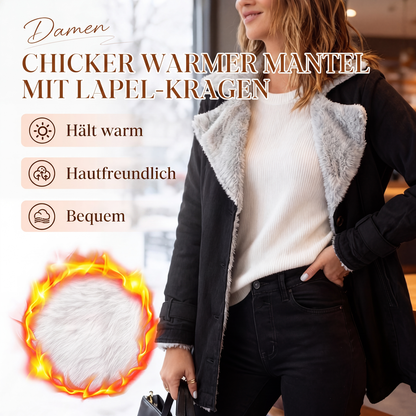 ⌛ Nur solange Vorrat reicht – danach regulärer Preis! Elegante warme Damenjacke mit Reverskragen