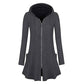 📢🎉50%Rabatt!!!🛍️✨Damen Kapuzenjacke mit Reißverschluss, mittellang