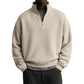 📢📢50%Rabatt!!!🎉✨Herren-Sweatshirt mit entspannter Passform, Halbreißverschluss und Waffelstruktur