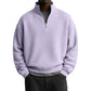 📢📢50%Rabatt!!!🎉✨Herren-Sweatshirt mit entspannter Passform, Halbreißverschluss und Waffelstruktur