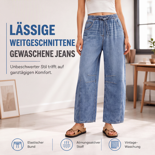 🔥 Der absolute Kundenliebling – über 40.000 Mal mit 5 Sternen bewertet! Legere Jeans mit weiter Passform für Damen