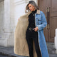 🧥 50% Rabatt | Mehr Wärme & eine optisch längere Silhouette – Langer Damen-Jeansmantel