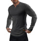 📢📢50%Rabatt!!!🎉✨Ripp-Langarmshirt mit V-Ausschnitt für Fitness, Training & Sport