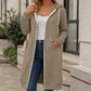 📢📢50%Rabatt!!!🎉✨Lange Kapuzenjacke mit Reißverschluss für Damen