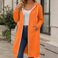 📢📢50%Rabatt!!!🎉✨Lange Kapuzenjacke mit Reißverschluss für Damen