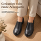 Pumps im britischen Retro-Stil zum Hineinschlüpfen mit mittelhohem Blockabsatz für Damen, große Größen, Schuhe mit klobigem Absatz und niedrigem Schaft