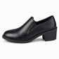 Pumps im britischen Retro-Stil zum Hineinschlüpfen mit mittelhohem Blockabsatz für Damen, große Größen, Schuhe mit klobigem Absatz und niedrigem Schaft